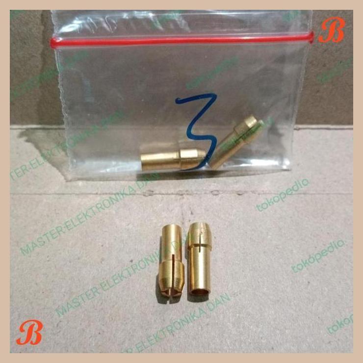 [MRD] 6981 CHUCK BRASS COLLET KUNINGAN MATA BOR DRILL MINI GRINDER 3MM