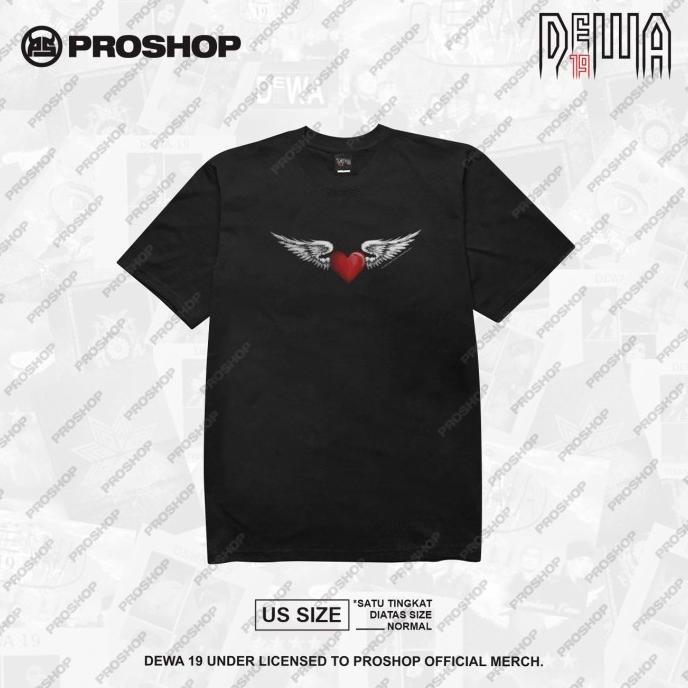 Baru PROSHOP | DEWA 19 SAYAP-SAYAP TS | KAOS PRIA KAOS DISTRO | HITAM