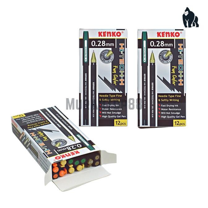 

Tersedia Pulpen Kenko Hi Tech Fun Color 0.28 Mm / Bolpen Gel Hi-Tech-H [12 Pcs]