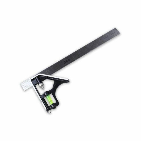 

siap kirim combination square ruler 30cm / penggaris siku teknik tukang 12 inch