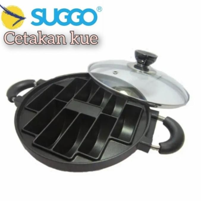 Cetakan kue SUGGO lubang 10 pukis pancong loyang cetak kue praktis