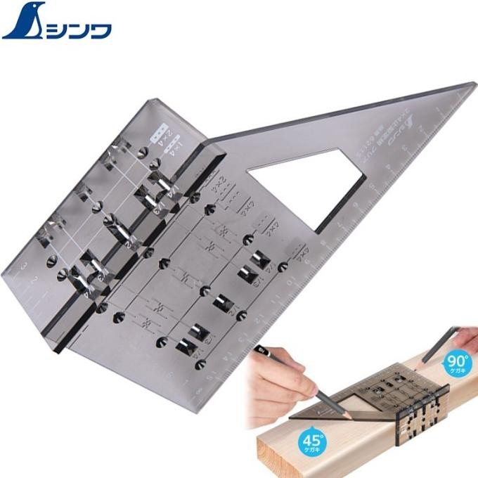 

siap kirim penggaris tetap bening 2mm x 4mm 62115 shinwa polycarbonate ruler clea
