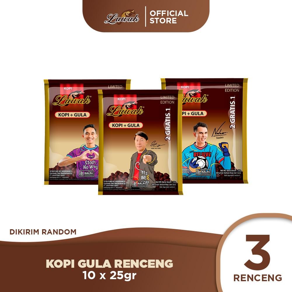 

Kopi Luwak Gula Renceng 10x25gr - 3 Pcs