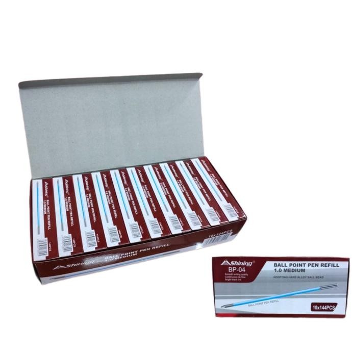 

Tersedia Shining Reffil Isi Ulang Pulpen Pena Plastik Bp 04 Medium 1.0
