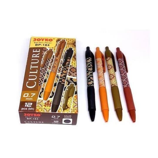 

Tersedia Pulpen Batik Joyko 184 ( Isi 12 Pc )