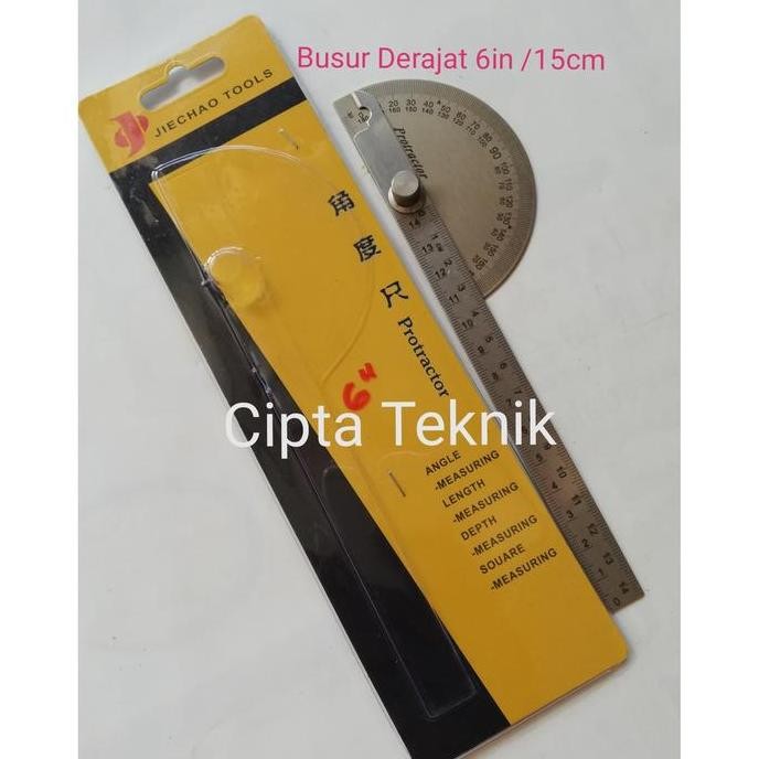 

siap kirim penggaris busur derajat protractor 15cm / 6inchi