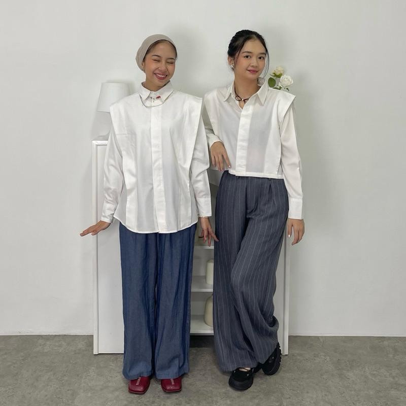Kanna Shirt Byneeth - Kemeja Basic - Kemeja Toyobo - Kemeja Wanita
