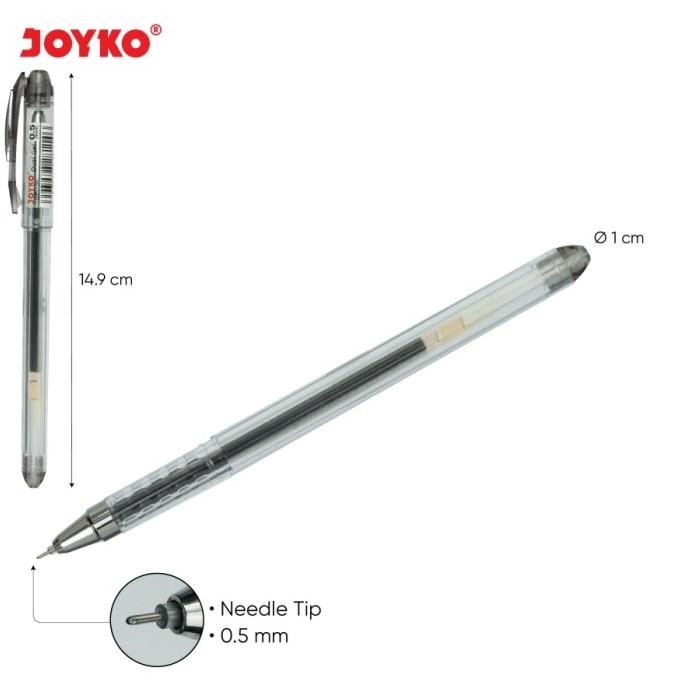 

Tersedia Gel Pen / Pulpen / Pena Joyko Gp-189 / Oval Gel / 0.5 Mm - Black