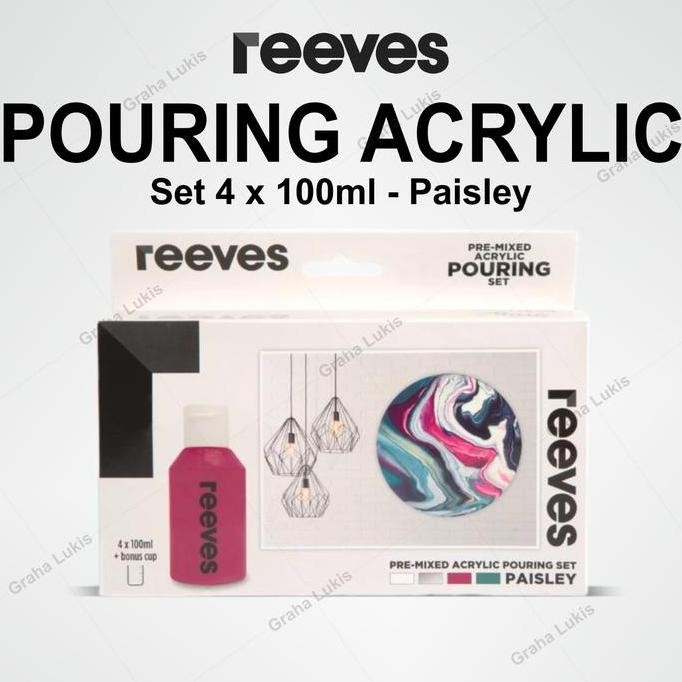 

Reeves Pouring Acrylic Paint Set - Paisley