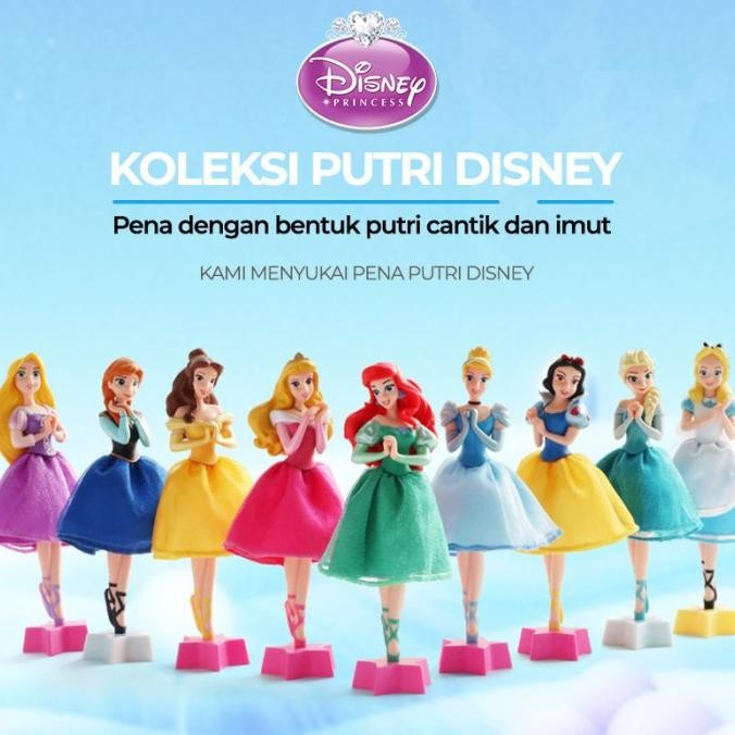 

Tersedia Pulpen Miniatur 3D Putri Disney Fairy Tale Princess Figure Original