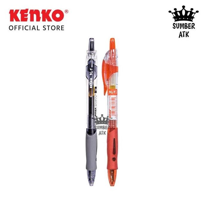 

Tersedia Pena / Pulpen Kenko Gel Pen K-1 Retractable Lusin / 12 Pcs Hitam Biru Merah Pink Hijau Ungu Orange