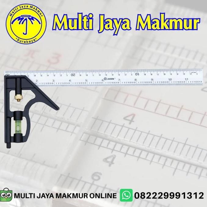 

siap kirim waterpass penggaris siku tukang 12" serbaguna combination square