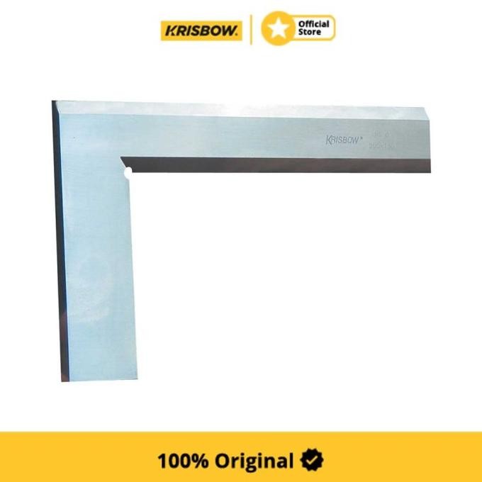

siap kirim krisbow bevel edge square penggaris siku stainless 20x13 cm