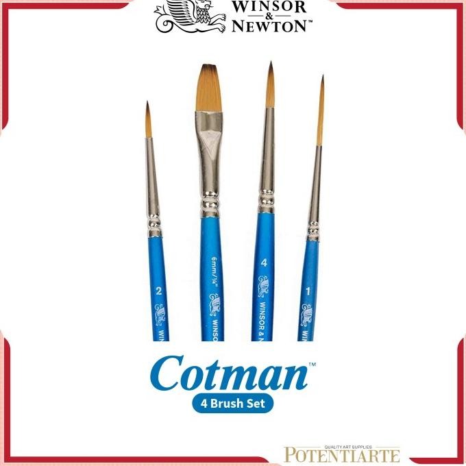 

TERMURAH - Kuas Lukis Winsor & Newton Cotman Set 4 Synthetic Brush