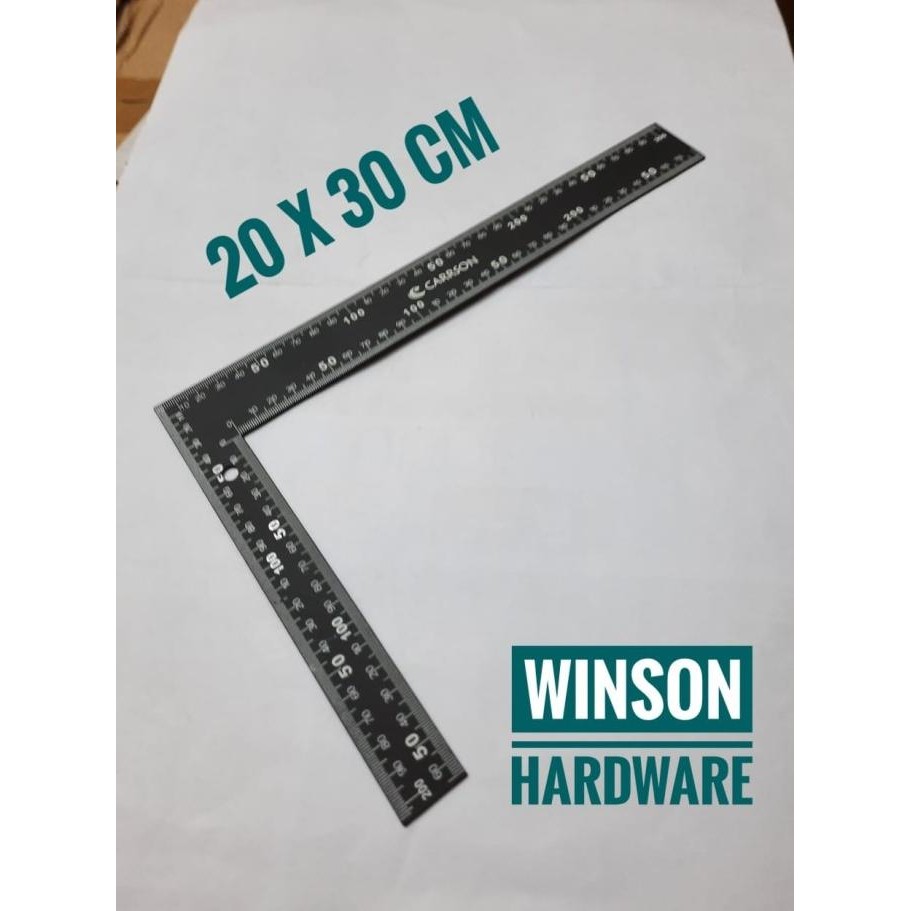 

siap kirim siku hitam 20 x 30 cm carrson penggaris siku meter