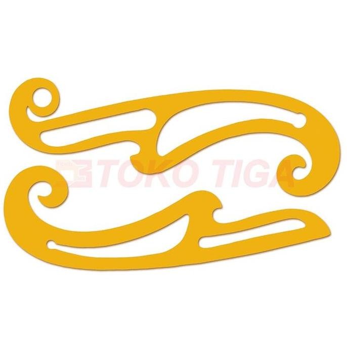 

siap kirim penggaris pola busana / french curves ruler - model 8100/1300s (2 pcs)