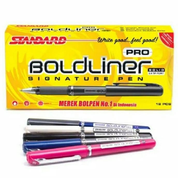 

Tersedia Pulpen Standard Boldliner Pro Solid 0.8 Mm
