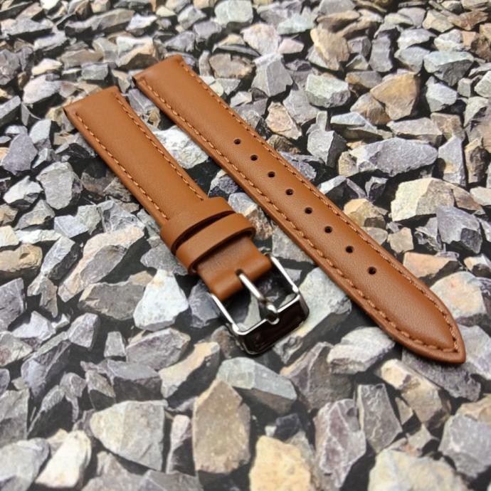 Tali Casio AC Q&Q Tali Jam Tangan Kulit Ukuran 16 mm Kulit Asli