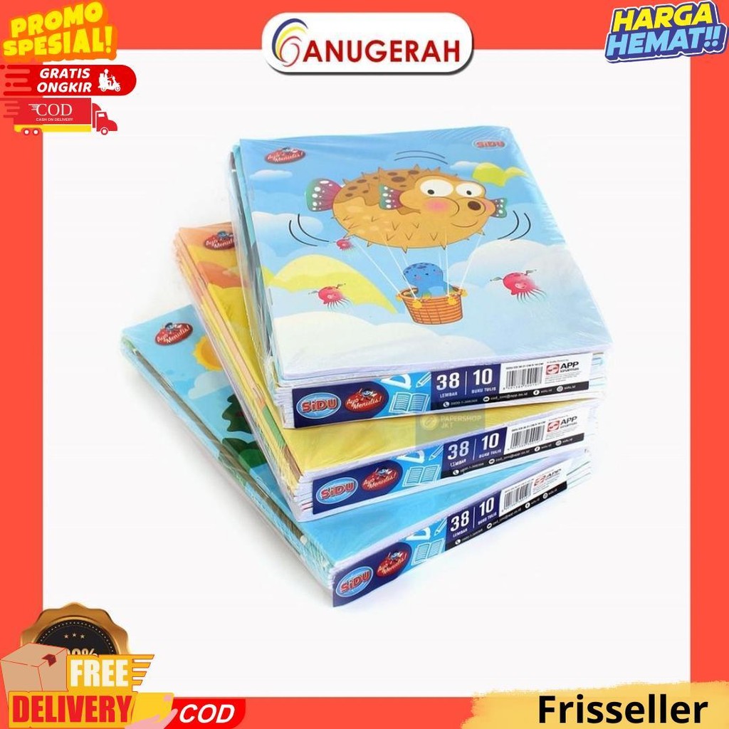 

Buku Tulis Sidu 38 Lembar (Pack / Isi 10 Pcs) D Best Seller