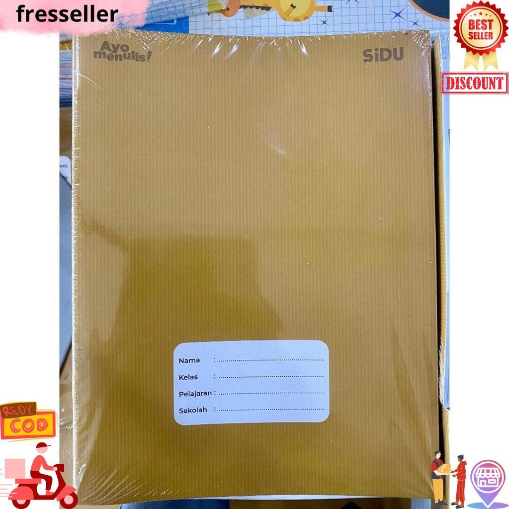 

(Pak) Buku Tulis Sidu 40 Kraft / Buku Tulis Sinar Dunia 40 Lembar 10 Pcs/ Buku Tulis Murah D Promo 4.4