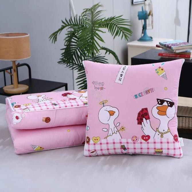 Bantal Selimut 2in1 Bantal Lipat Praktis Jadi Selimut