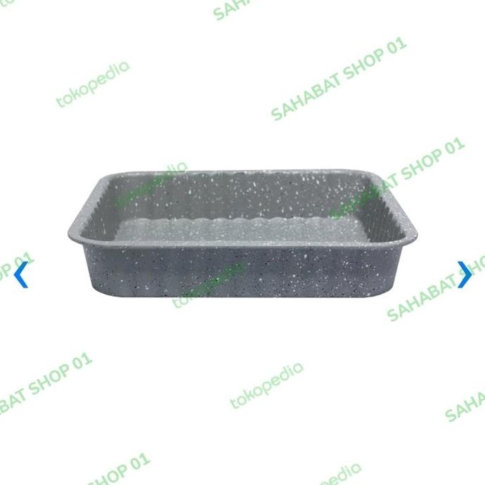 Loyang kue Marble coating 24 cm x 24 cm anti lengket