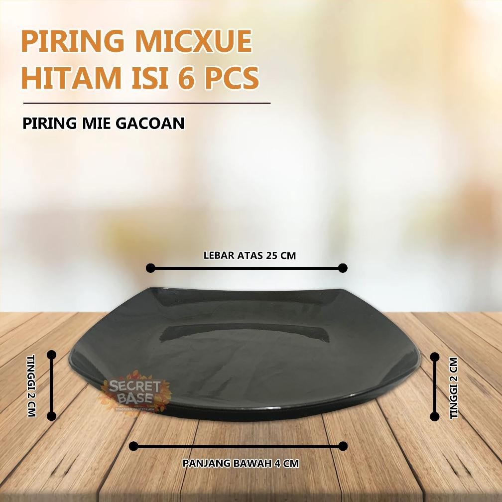 (Isi 6Pcs) Piring Ceper - Piring Makan Saji / Piring Plastik Tebal Promo