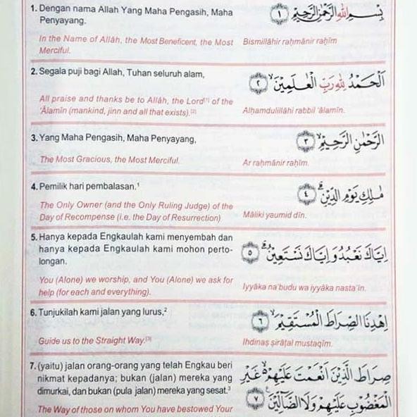 Al Quran 3 Bahasa A5 AlQuran Terjemah Indonesia Inggris English Latin murah