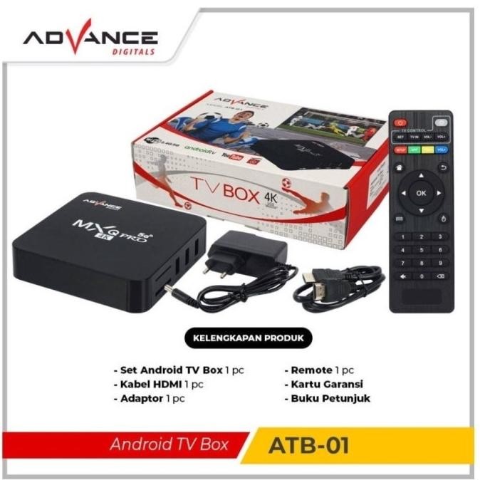 ADVANCE ATB-01 ANDROID TV BOX ULTRA HD 4K 4GB/32GB WIFI 5G ANDROID 10