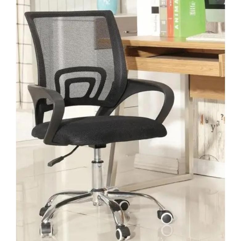 Kursi Putar Jaring / Kursi Kerja / Kursi Kantor / Kursi Belajar kaki chrome