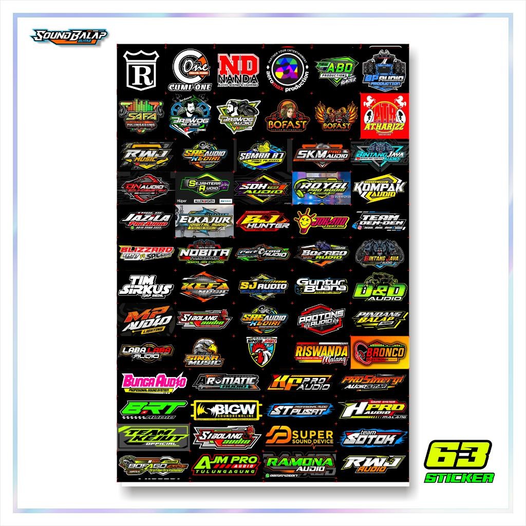 

[Bisa Cod] Baju Kaos Viral Stiker Sound System Vynil Anti Air Isi 63/56/55 Sticker - Faskho Brewog Brengos Bj Hunter Premium Fashion Distro Katun Cotton Combed 30S