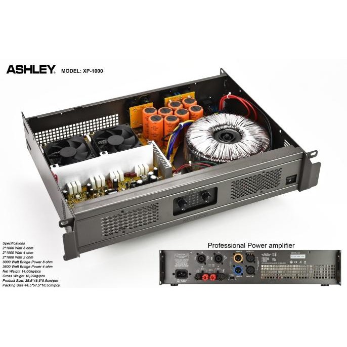 Promo Power Amplifier Ashley Xp1000 Xp 1000 Original
