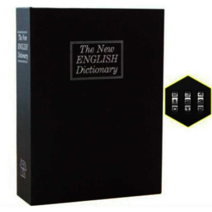 Safety Box - Brankas Mini Model Buku - Brangkas Penyimpanan Uang Emas