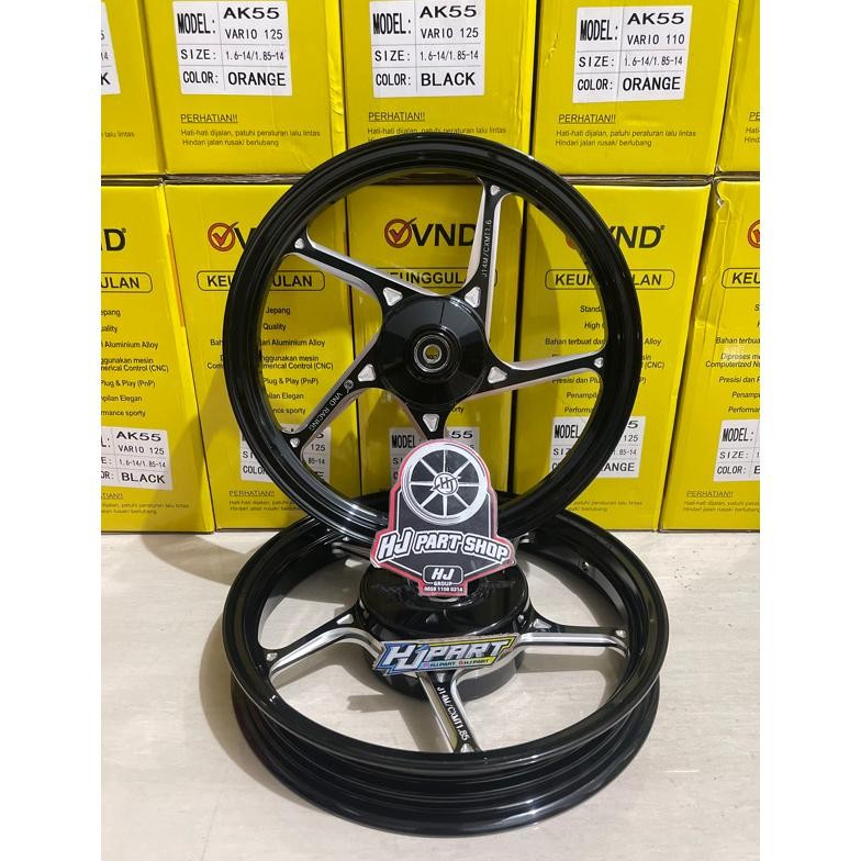 VND Velg AK 55 F 1.60x14 & R : 1.85x14 Vario 125/Vario 150 VELG PELAK VND AK 55 VARIO 125 VARIO 150 