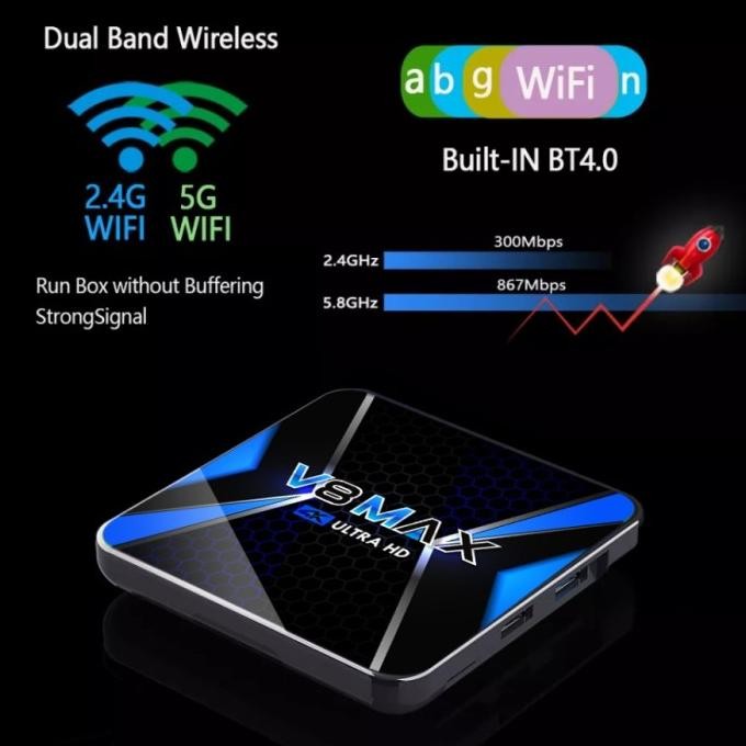 Erza Android TV Box V8 Max 2 GB + 16 GB  WIFI