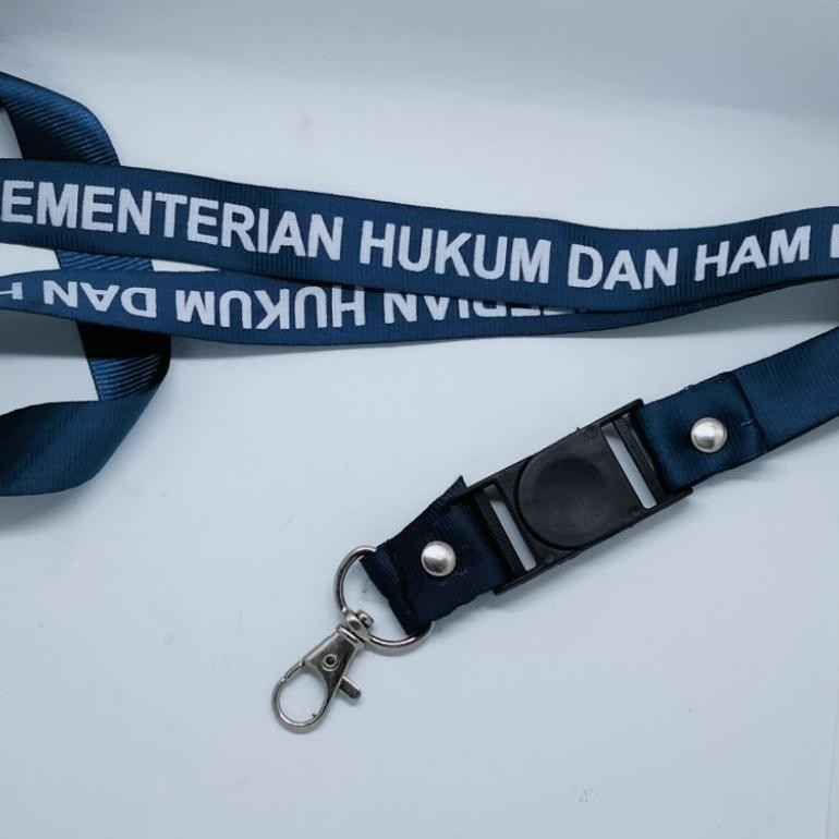 

U-45 Hj-43 Lanyard Tali Kemenkumham / Lanyard Tali / Kemenkumham / Atribut Lapas / Imigrasi / Lapas Sale