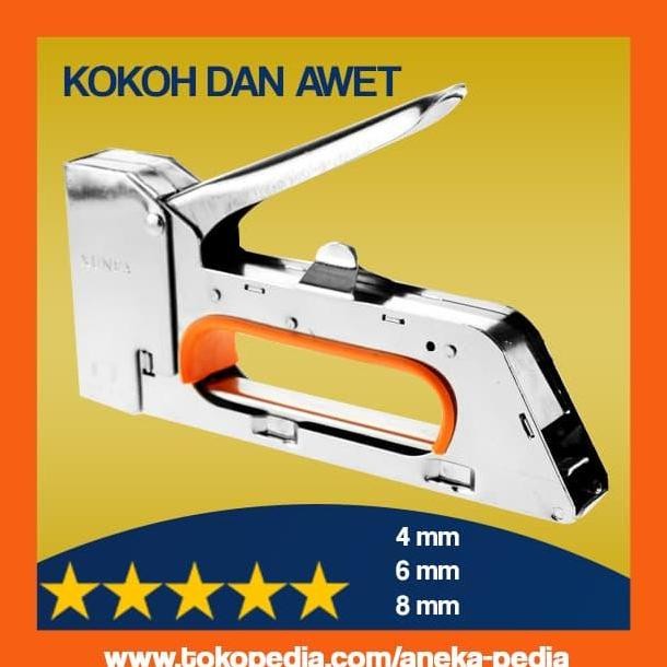 

[kokoh awet] steples tembak multifungsi kayu dan jok motor