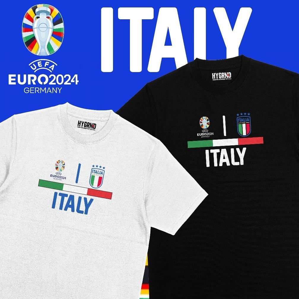 Promo Kaos Euro 2024 " Italy Euro " Italy Euro 2024  Uefa 24S T-Shirt Premium