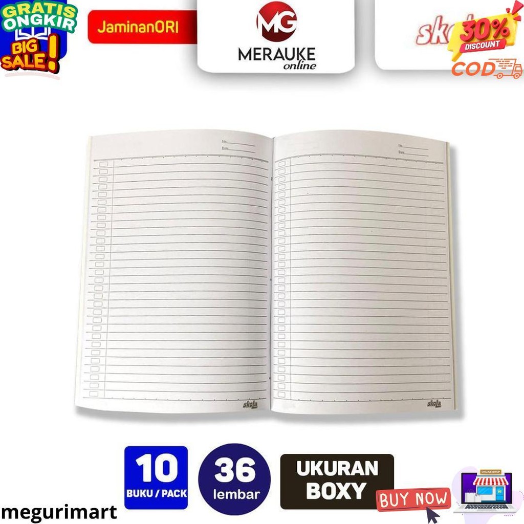 

Buku Tulis Campus Skola 36 Lembar (1 Pack Isi 10 Buku) D Best Seller
