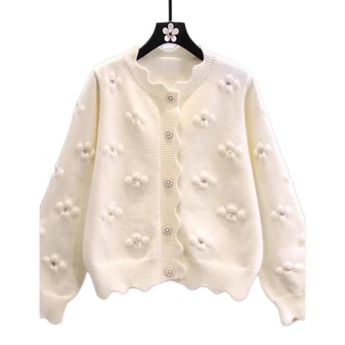 ATASAN RAJUT WANITA ( SW mutiara) Sweater Rajut Wanita Jaket Wanita Lengan Panjang sweater bulu kore