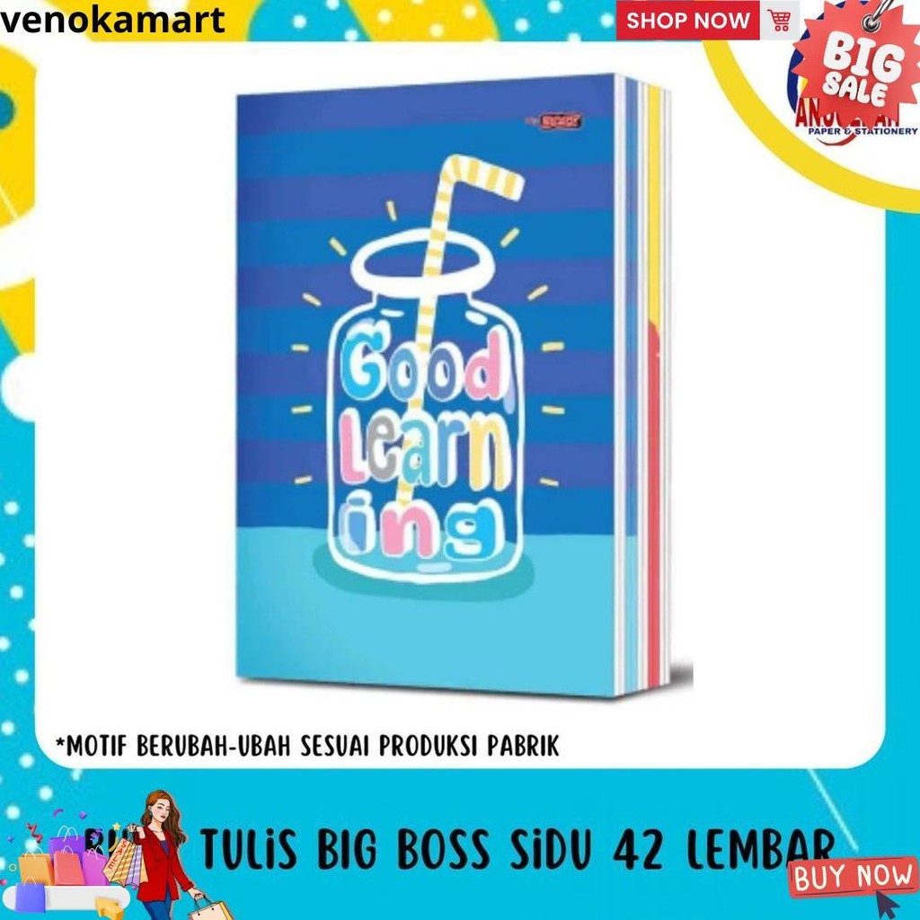 Buku Tulis Big Boss Sidu 42 Lembar (Pak) D Cod