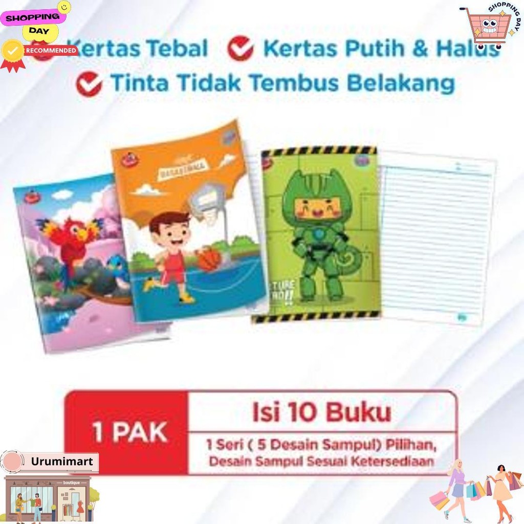 

[1 Pack = 10 Buku] Buku Sidu Isi 38 Lembar / Sidu 38 D Termurah