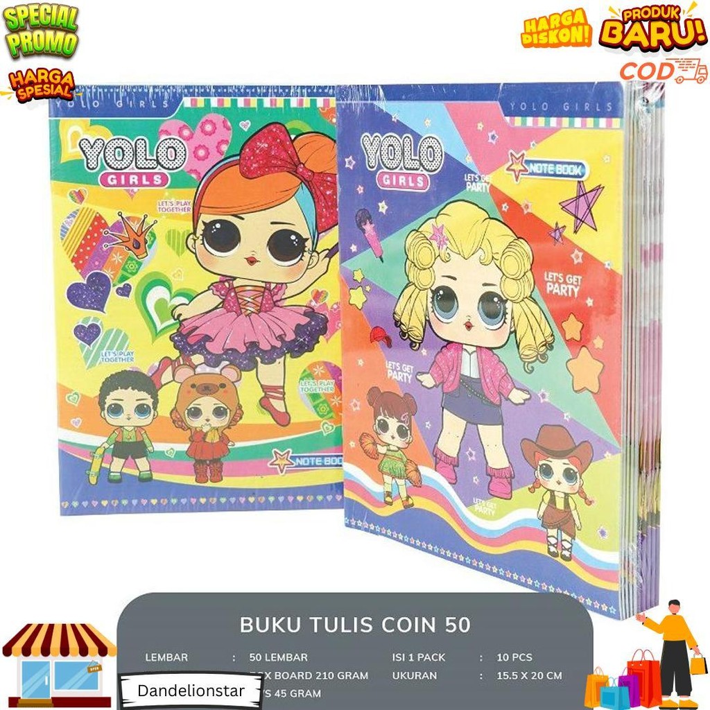 

Buku Tulis Murah 50 Coin D Cod