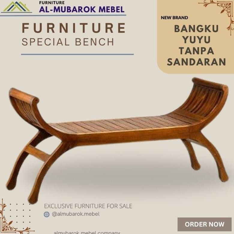 Kursi Yuyu Jati // Kursi Yuyu Panjang // Kursi Yuyu 2 Dudukan