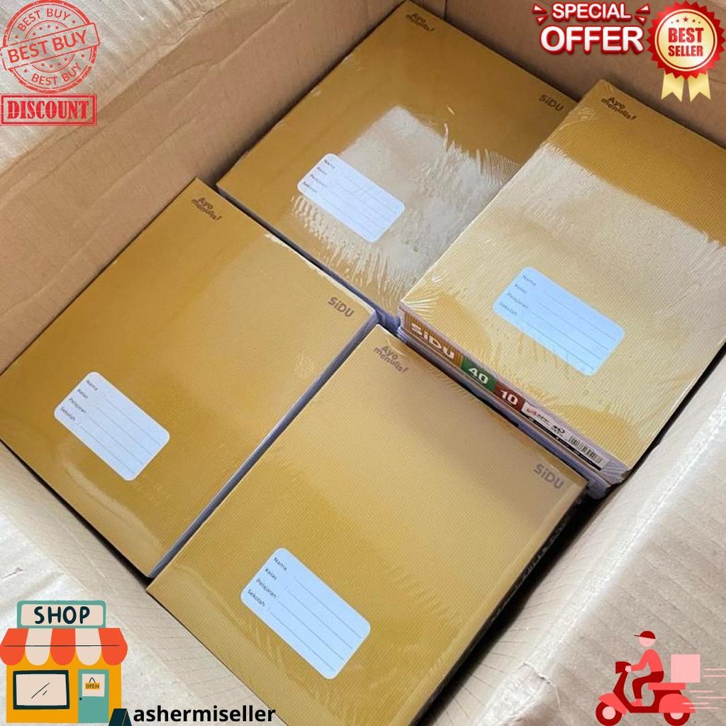 

Buku Tulis Sidu Kraft 40 Dan 60 / Pack Isi 10 Buku D Cod
