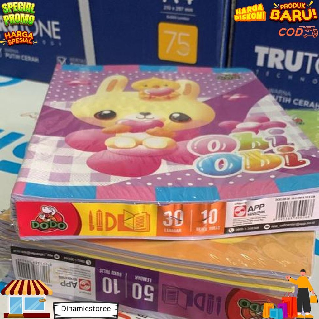 

Dodo Buku Tulis Isi 30 Lembar (1 Pack Isi 10 Pcs) D Terlaris