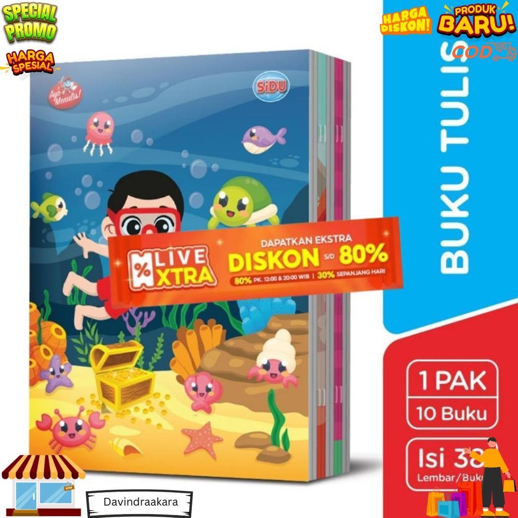 

Tbmo Buku Tulis Eb 38 Sidu Pack Isi 10 / Buku Tulis Sinar Dunia D Gratis Ongkir