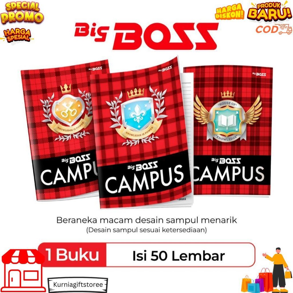 

Bigboss Campus Buku Tulis 50 Lembar - Bbo Eb 50 Cam D Promo 4.4