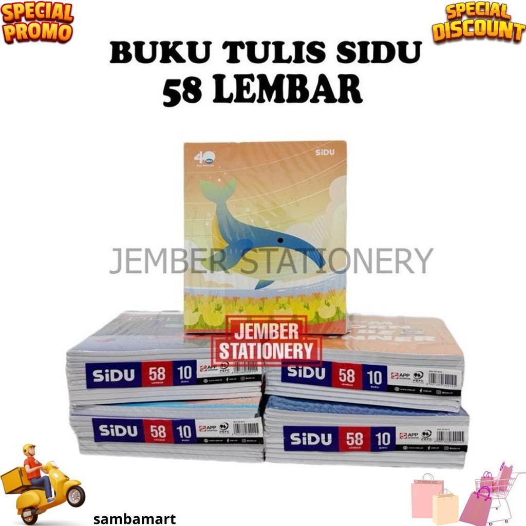 

(10Buku) Buku Tulis Sidu 58 Lembar D Terlaris