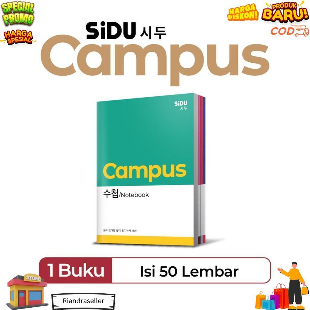 

Sidu Campus Buku Tulis 50 Lembar - 5 Buku D Promo Puncak